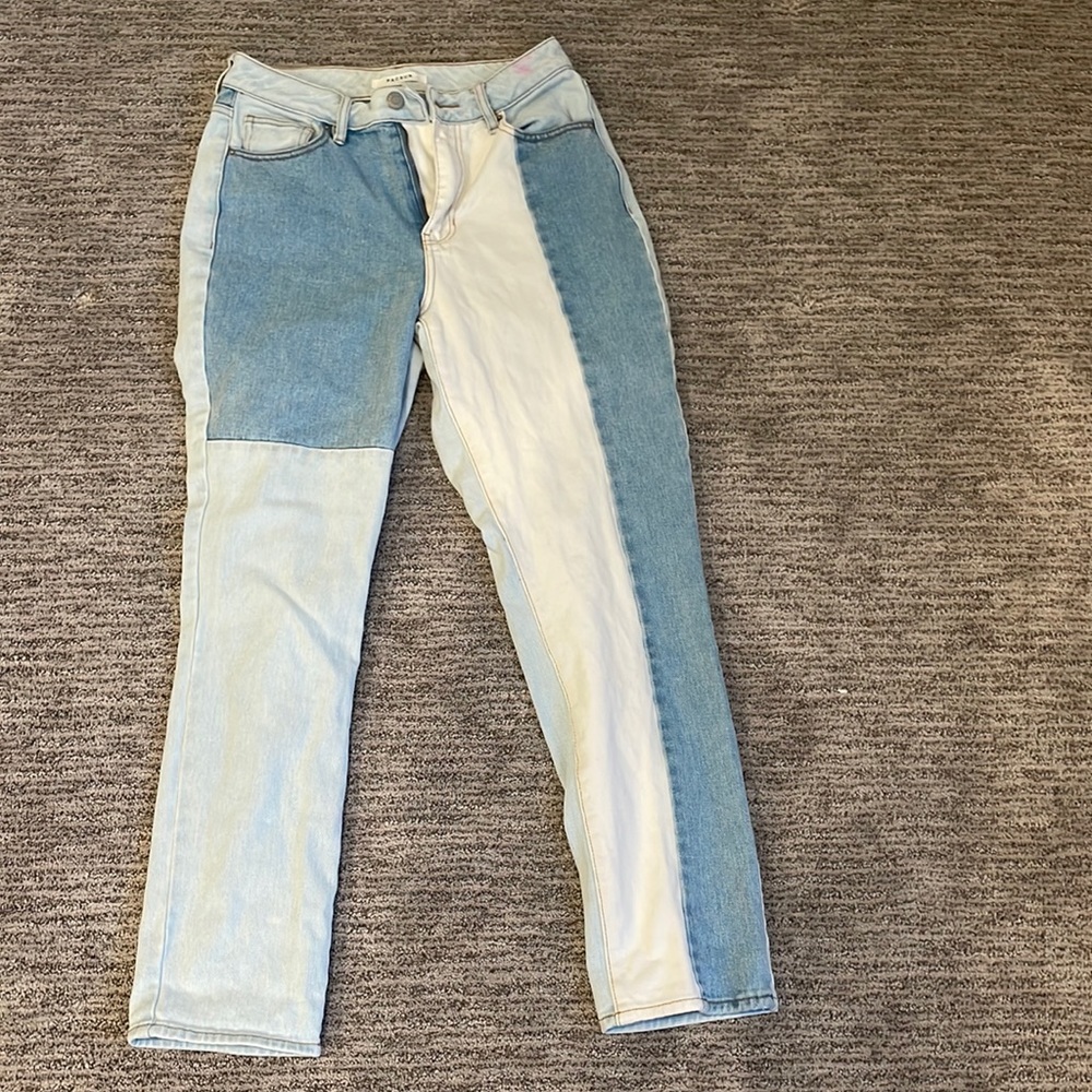 Four tone denim, mom jean PacSun jeans